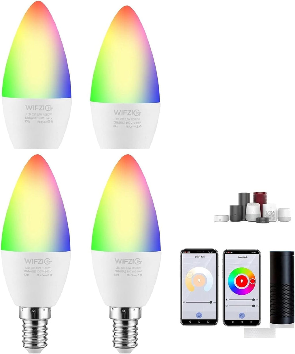 E12 LED Candelabra Bulb 4W 370 Lumens 4Pack X69522