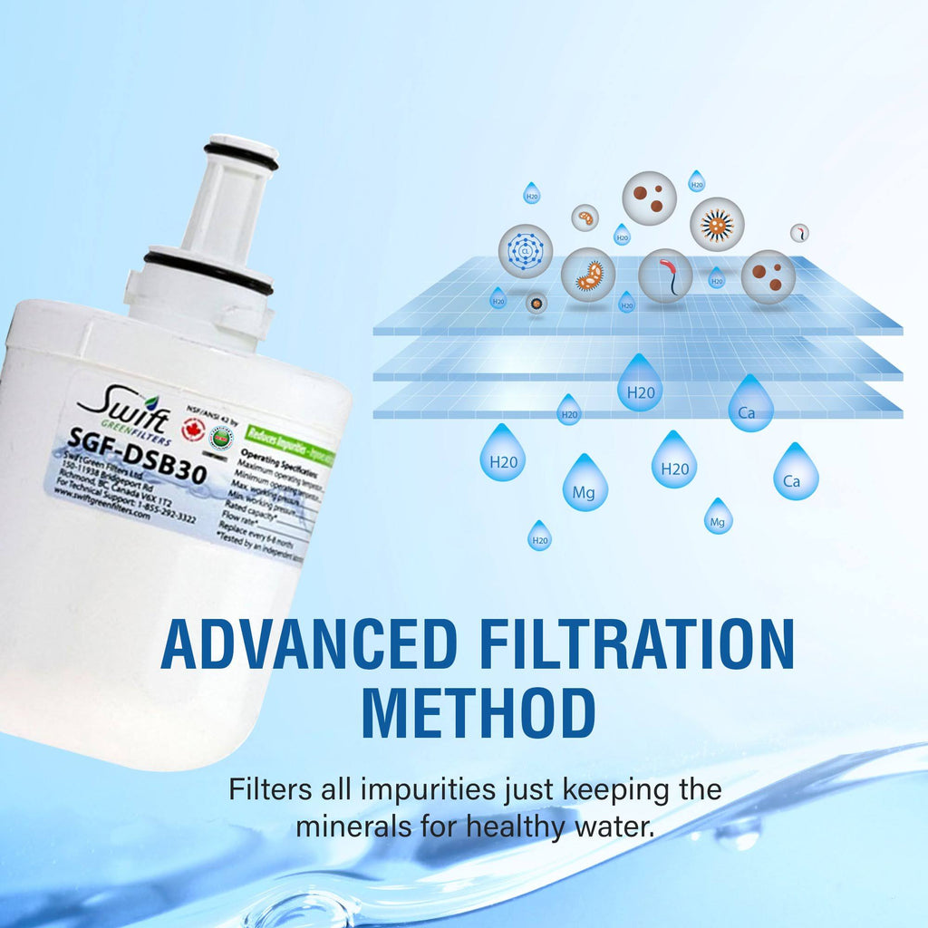 6 Pack Refrigerator Water Filter J7468