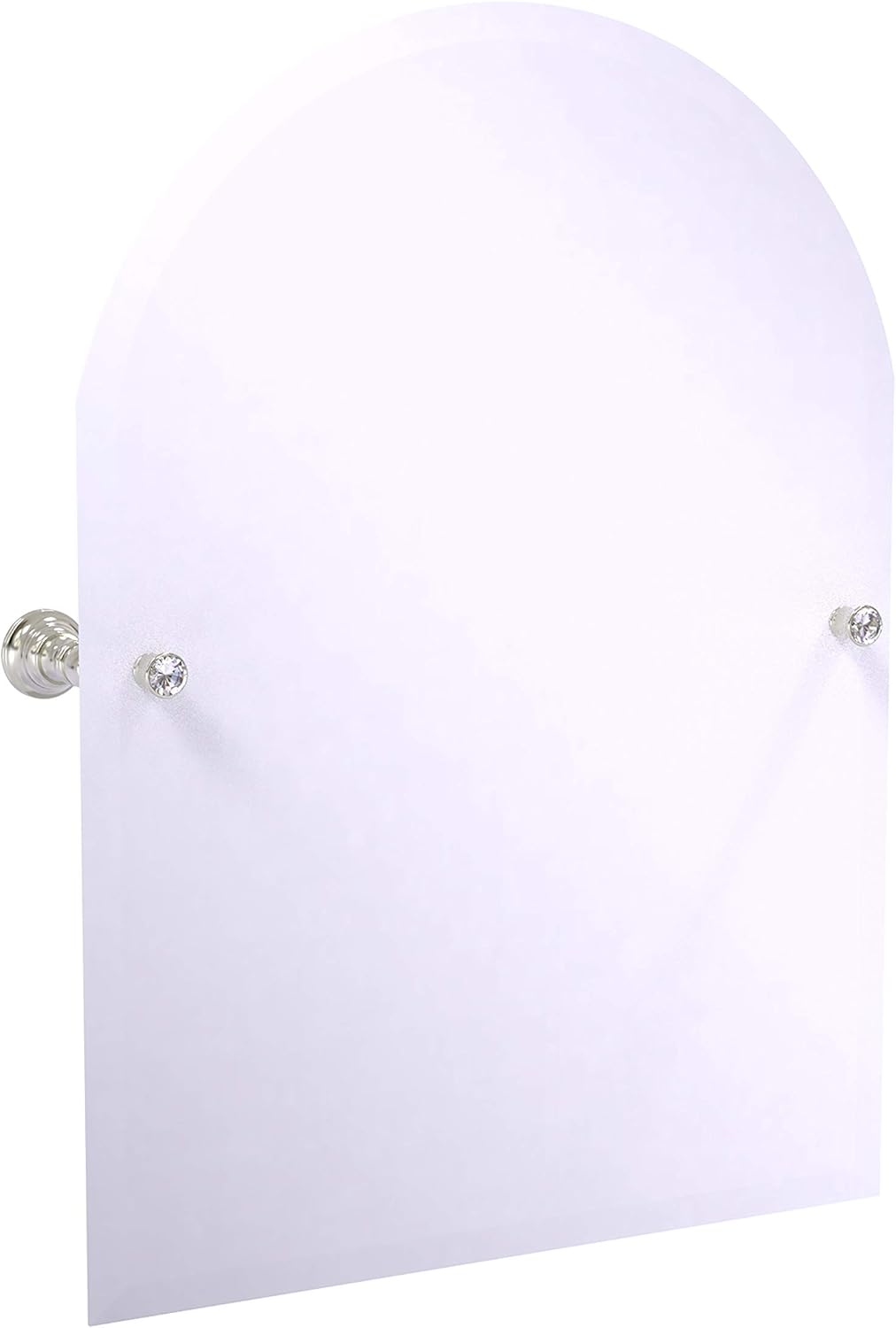 Frameless Arched Top Tilt Beveled Edge Wall Mirror M40846