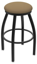 25-inch Swivel Counter Stool with Black Wrinkle Finish and Canter Sand Seat N6838