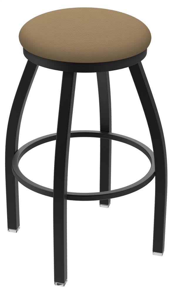 25-inch Swivel Counter Stool with Black Wrinkle Finish and Canter Sand Seat N6838
