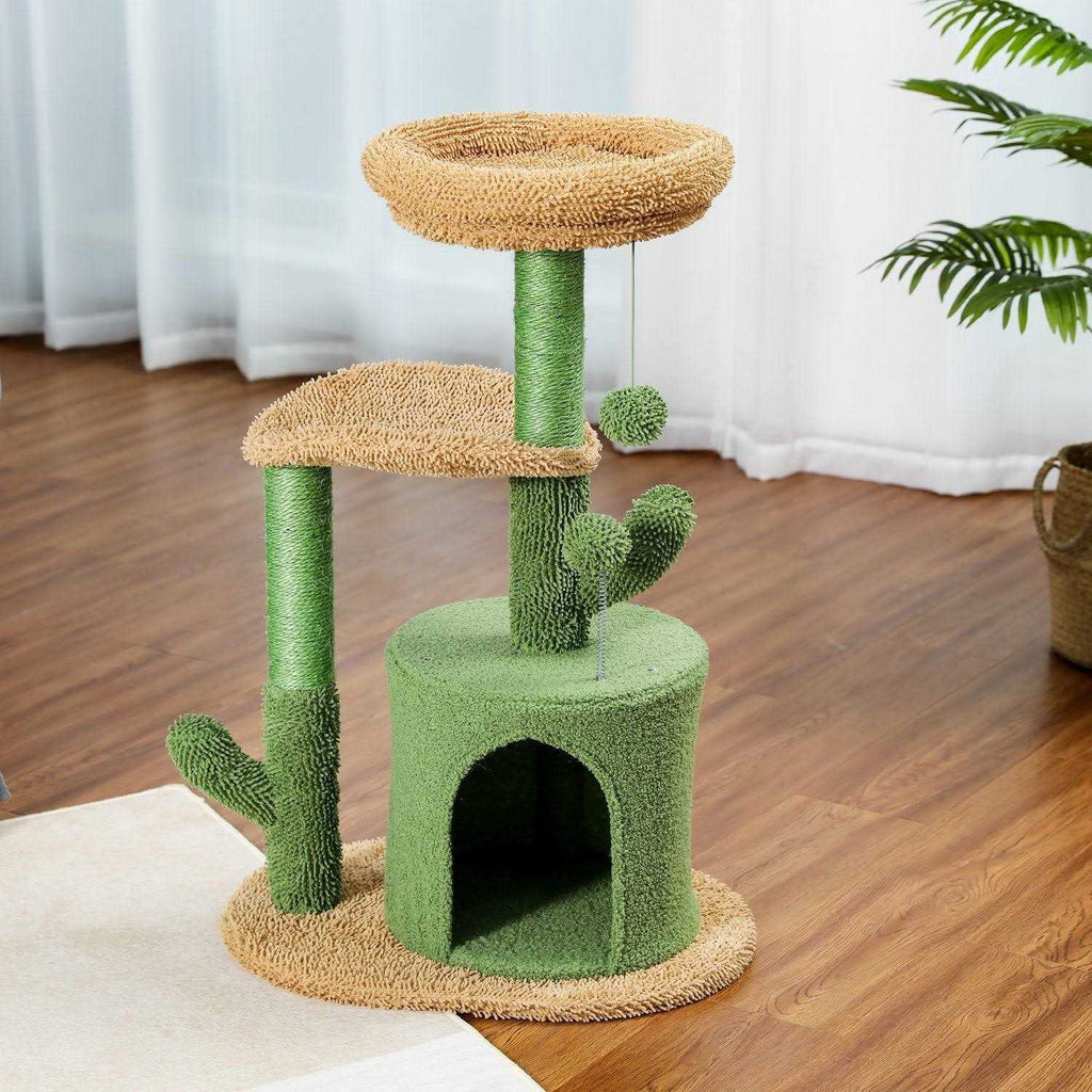 32 inch Cactus Sisal Cat Tree Tower R107
