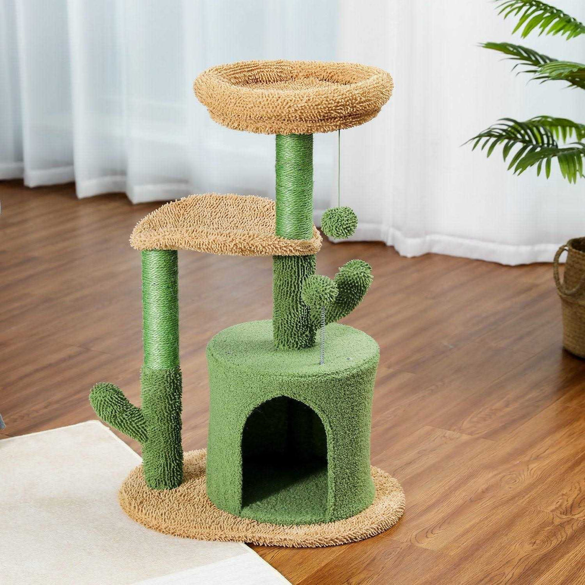 32 inch Cactus Sisal Cat Tree Tower R107