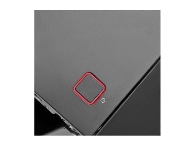 Black Computer Case with Tempered-Glass Side Panel G7453