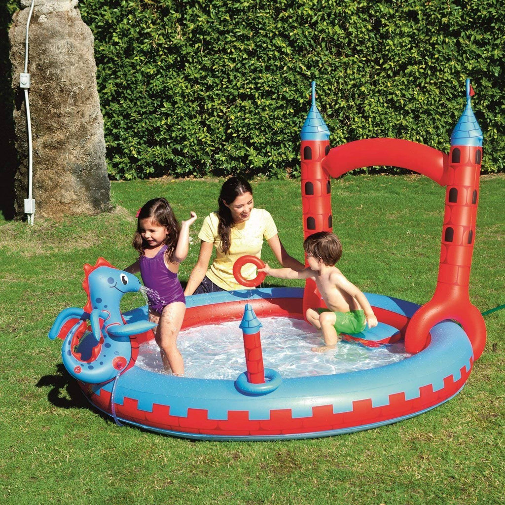 Inflatable Interactive Castle Play Pool D32950