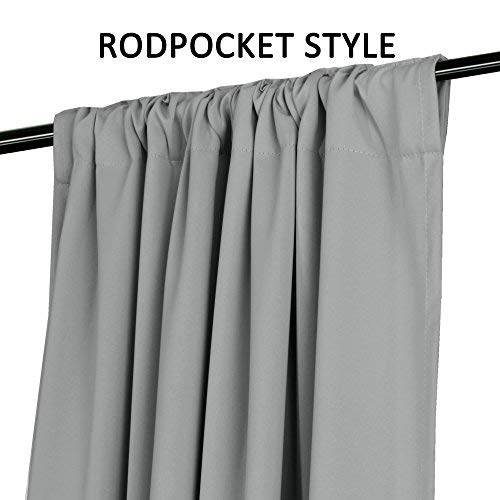 Mineral Blue Blackout Curtain Panels 52" W x 96" L Set of 2 Panels G5923