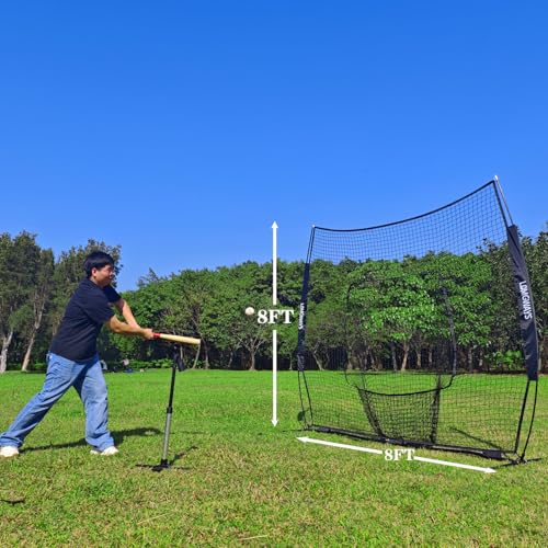 Baseball Softball Net with Steel Frame and Carry Bag E246940