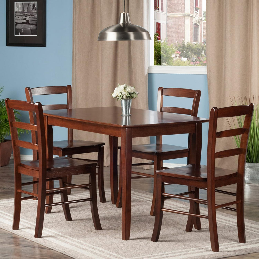 Walnut 5-Pc Dining Table with 4 Chairs H100