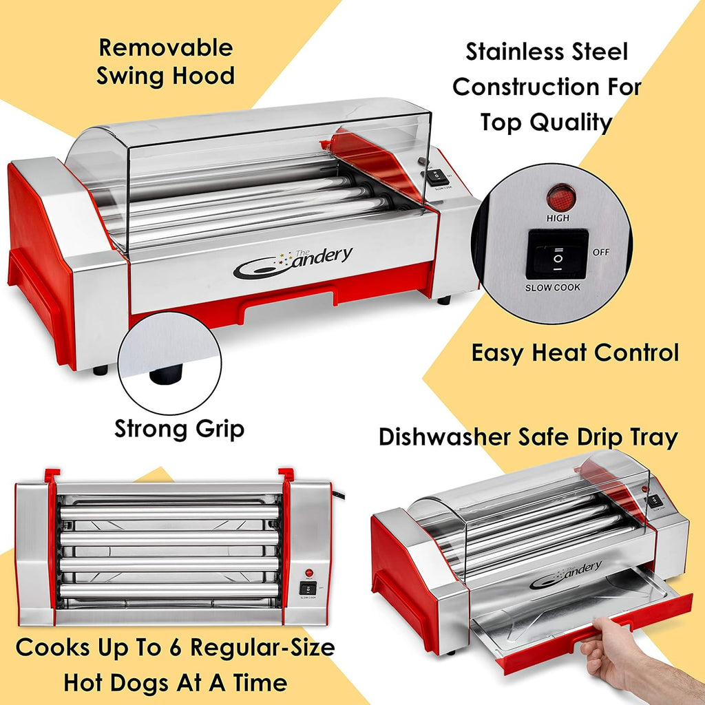 6 Hot Dog Capacity Hot Dog Roller F3062