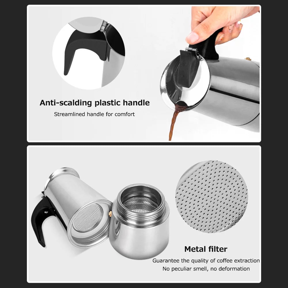 Portable Electric Stainless Steel Coffee Maker O89317