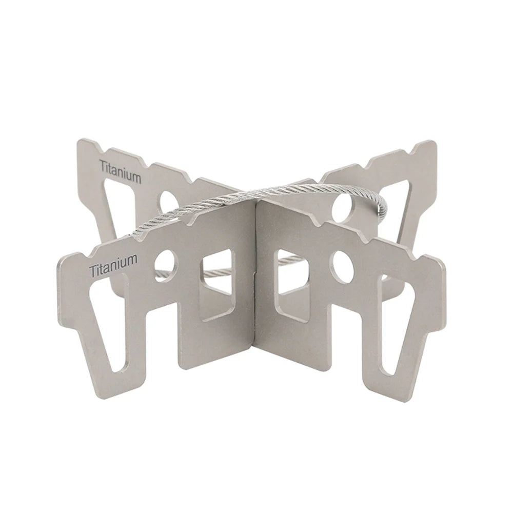 Portable Stove with Lid Cross Stove Stand Rack I536