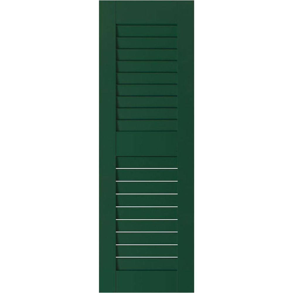 18x22W x 73x22H Exterior Real Wood Pine Open Louvered Shutters (Per Pair) G7945