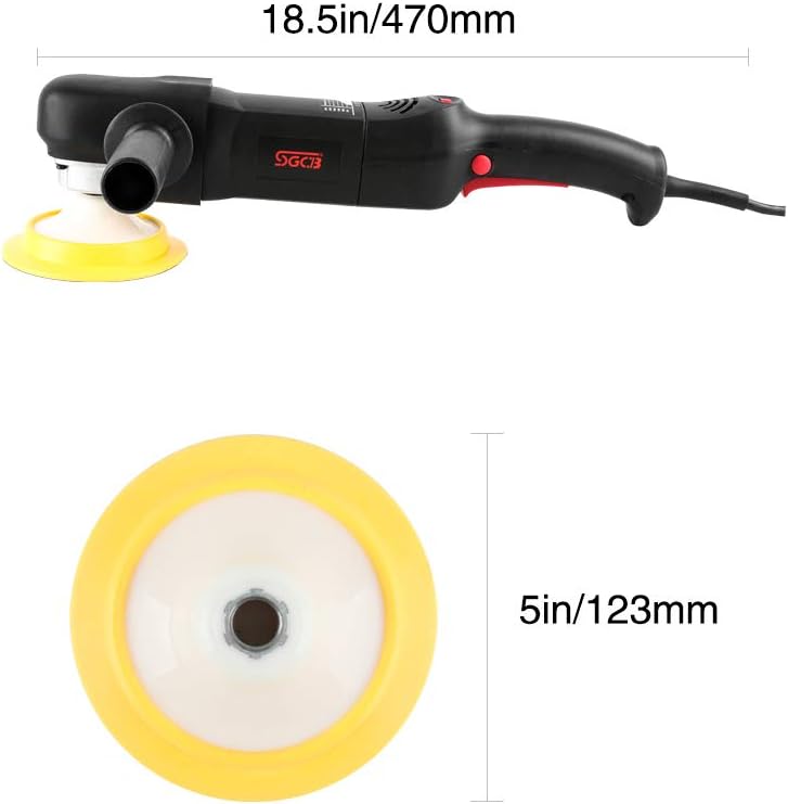 5/8" Spindle Thread 5" Backing Plate Rotary Polisher G46575
