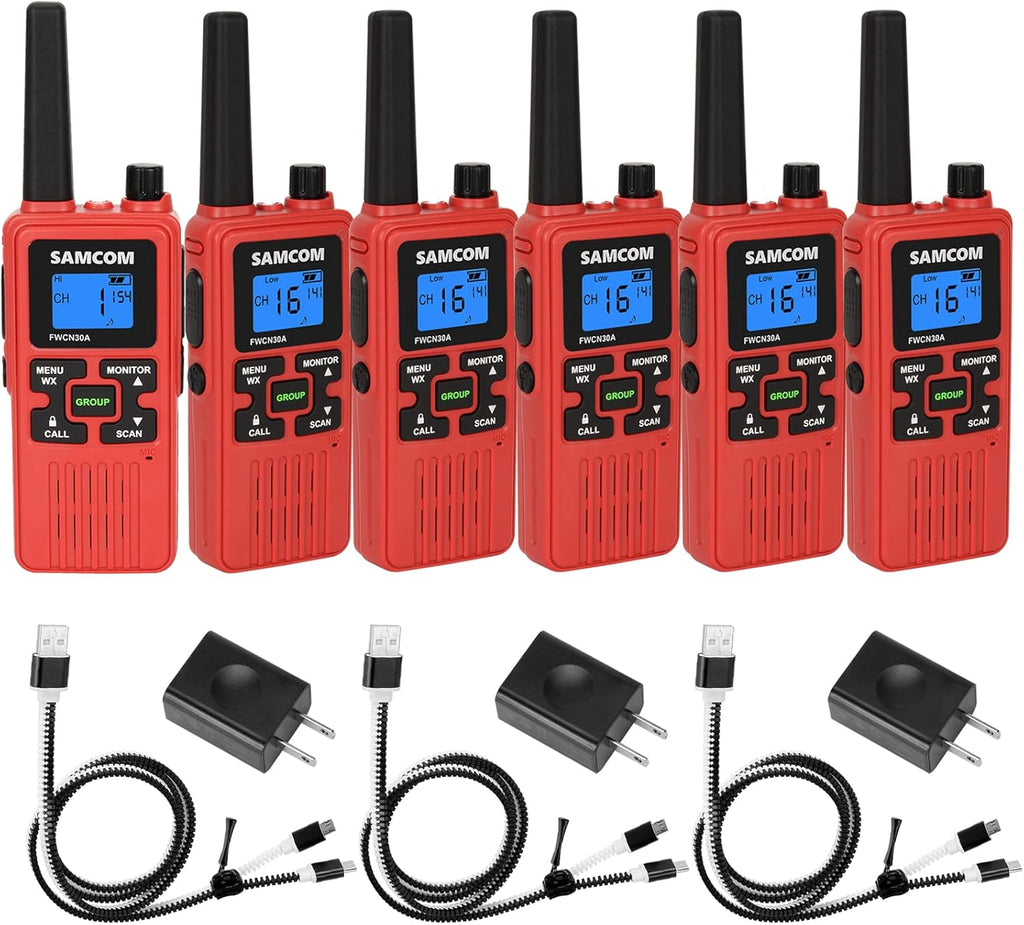 Rechargeable 2 Watt FRS Two-Way Radios with 22 Channel (2 Pcs Black) J183