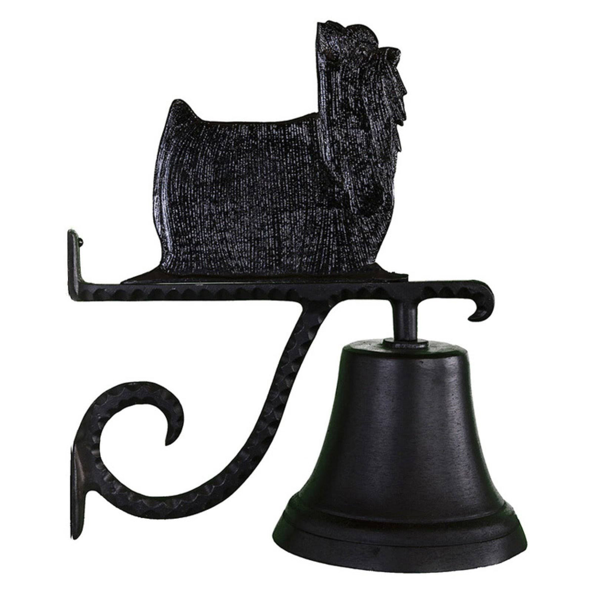Cast Bell with Black Yorkshire Terrier Z194377