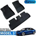 All Weather Floor Mats Custom Fit 3D Carpet Car Interior Accessories Black Y5028