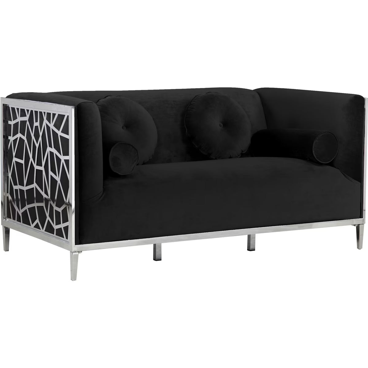 Black Velvet Loveseat F297245