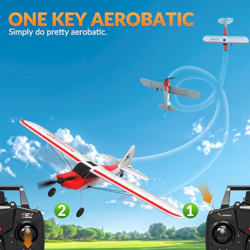 Red 500mm 4CH Remote Control Airplane with Prop Saver U385856