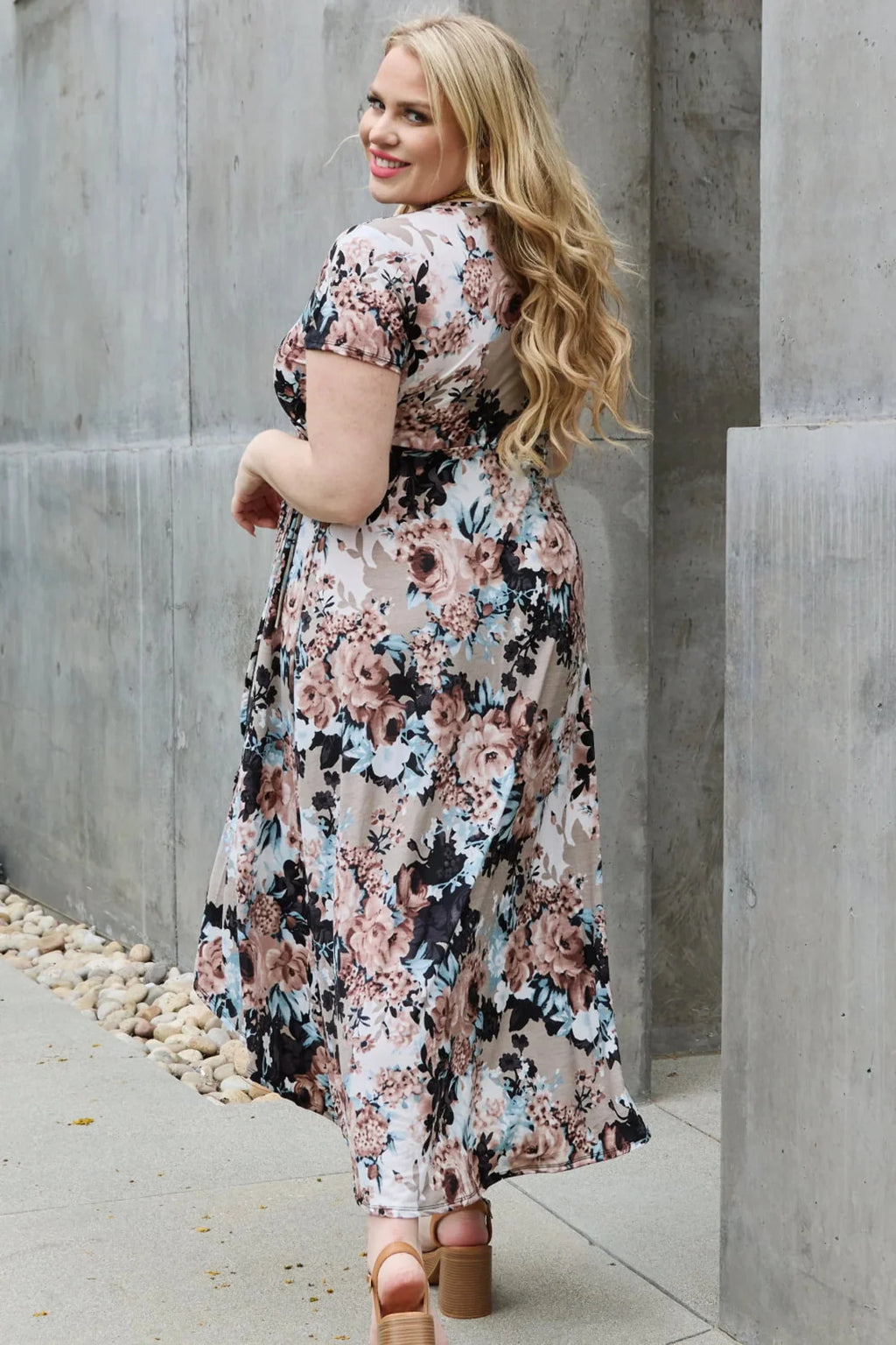 Floral Maxi Wrap Dress F151519