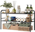 2 Tier Expandable Under Sink Organizer Shelf with 8 Removable Panels B93352