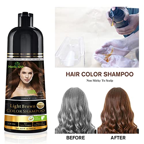 Dark Brown 500 Ml Hair Color Shampoo T47467