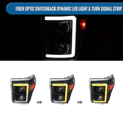 Black Dual Projector Headlights Assembly Pair N538725