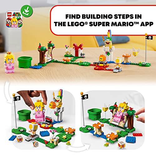 LEGO Super Mario Adventures with Peach Starter Course, Buildable Game, Toy with Interactive Figure, Yellow Toad & Lemmy, 71403 V5841