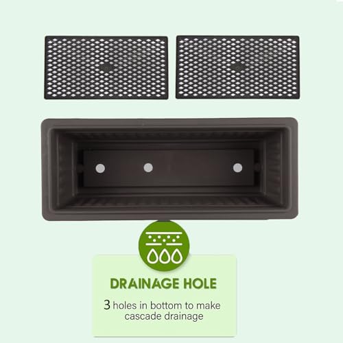 5-Tier Elevated Garden Bed with 5 Planter Boxes (Black) O973495