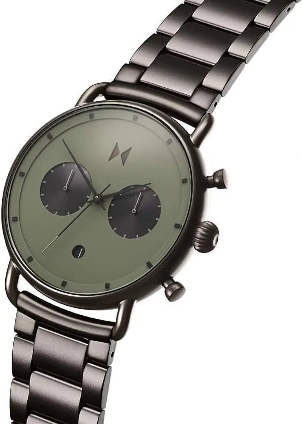 Gunmetal Tone Stainless Steel Chronograph Men's Watch O39819