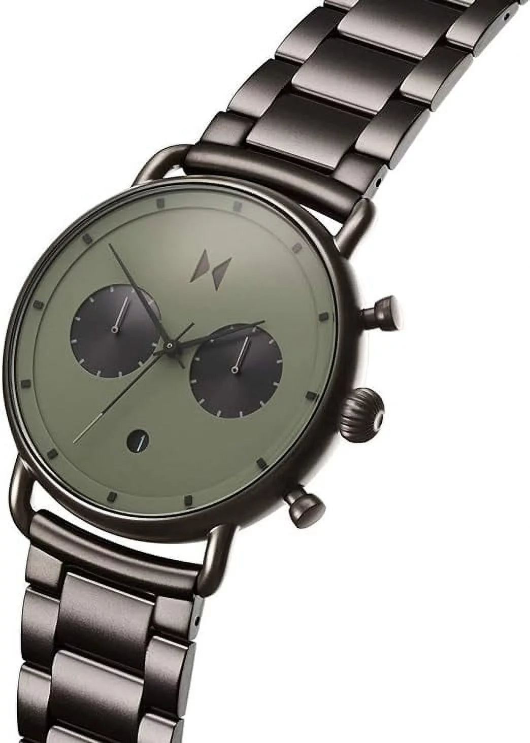 Gunmetal Tone Stainless Steel Chronograph Men's Watch O39819