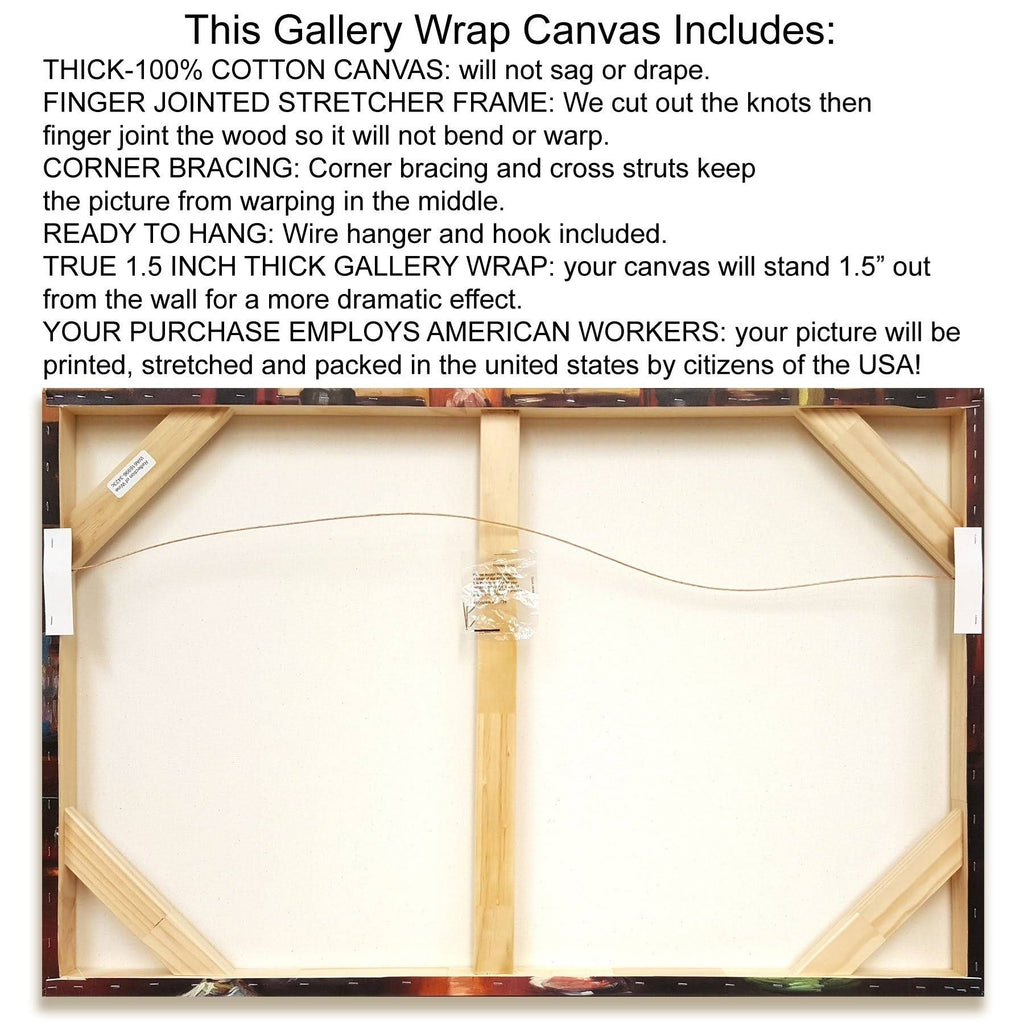 Painting Print on Wrapped Canvas D4483