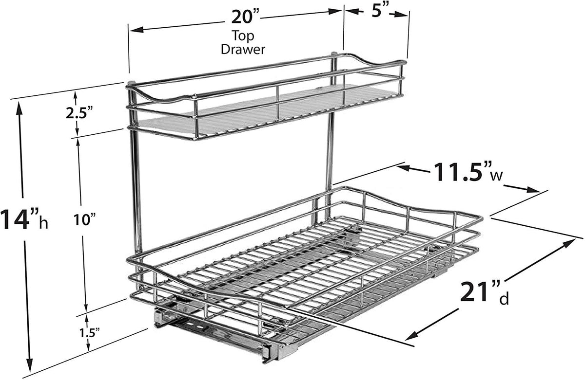 Professional Roll Out Under Sink Cabinet Organizer W913918
