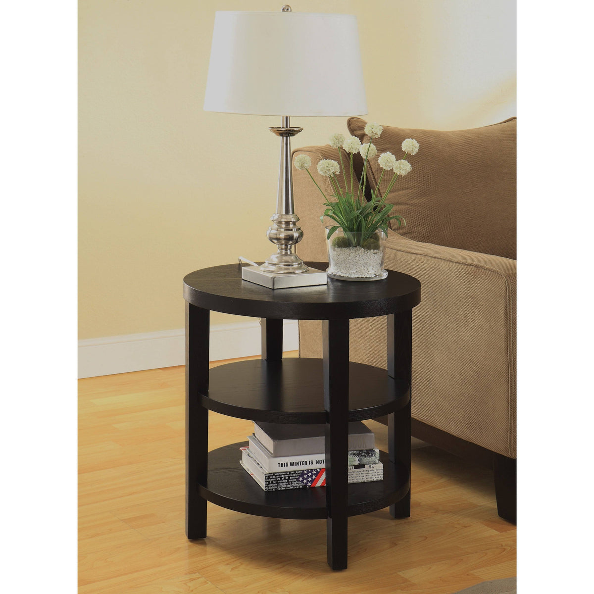 20x22 Round End Table U9037