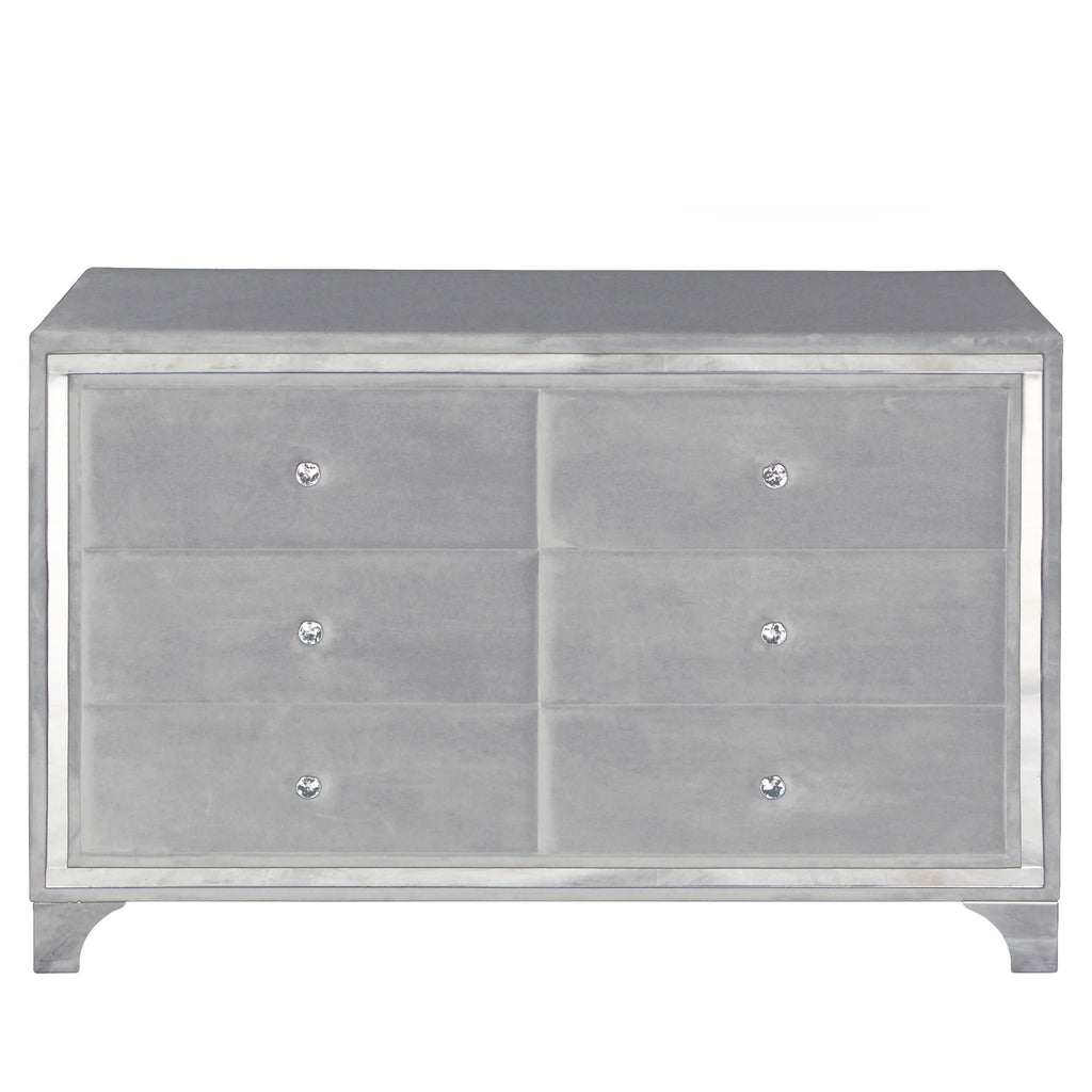 Gray Velvet Double Dresser N138869