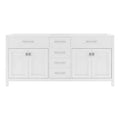 White Double Bathroom Vanity Base N529