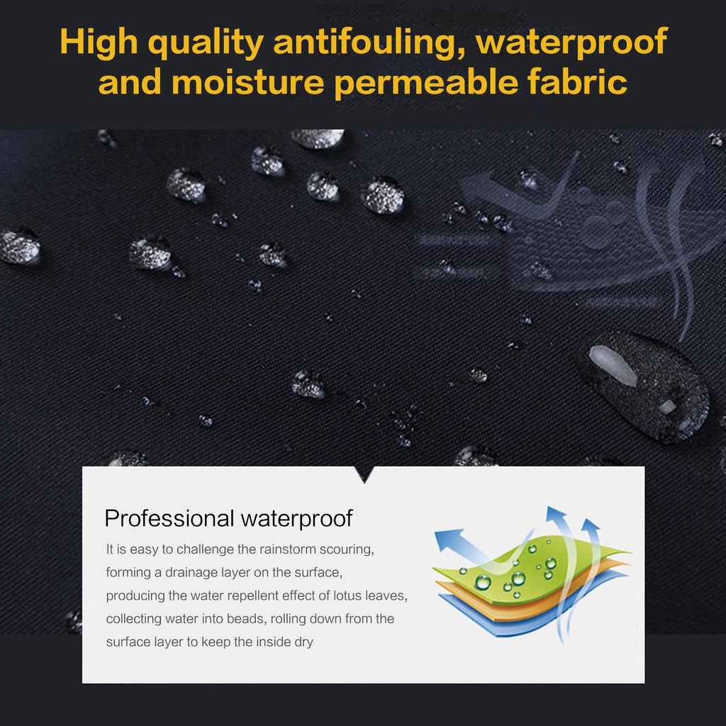 High Visibility Reflective Waterproof Hooded Raincoat XXL F692793