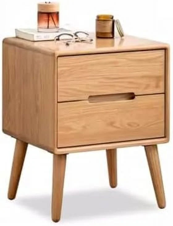Solid Oak Wood Nightstand L137894