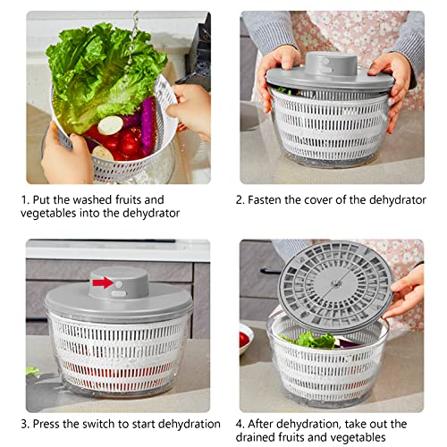 White Electric Salad Spinner Z3988