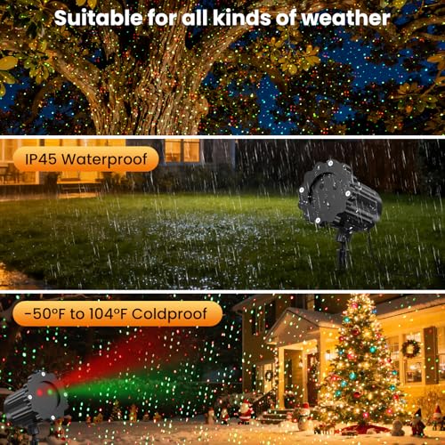 Waterproof Christmas Laser Lights Outdoor with Remote V763