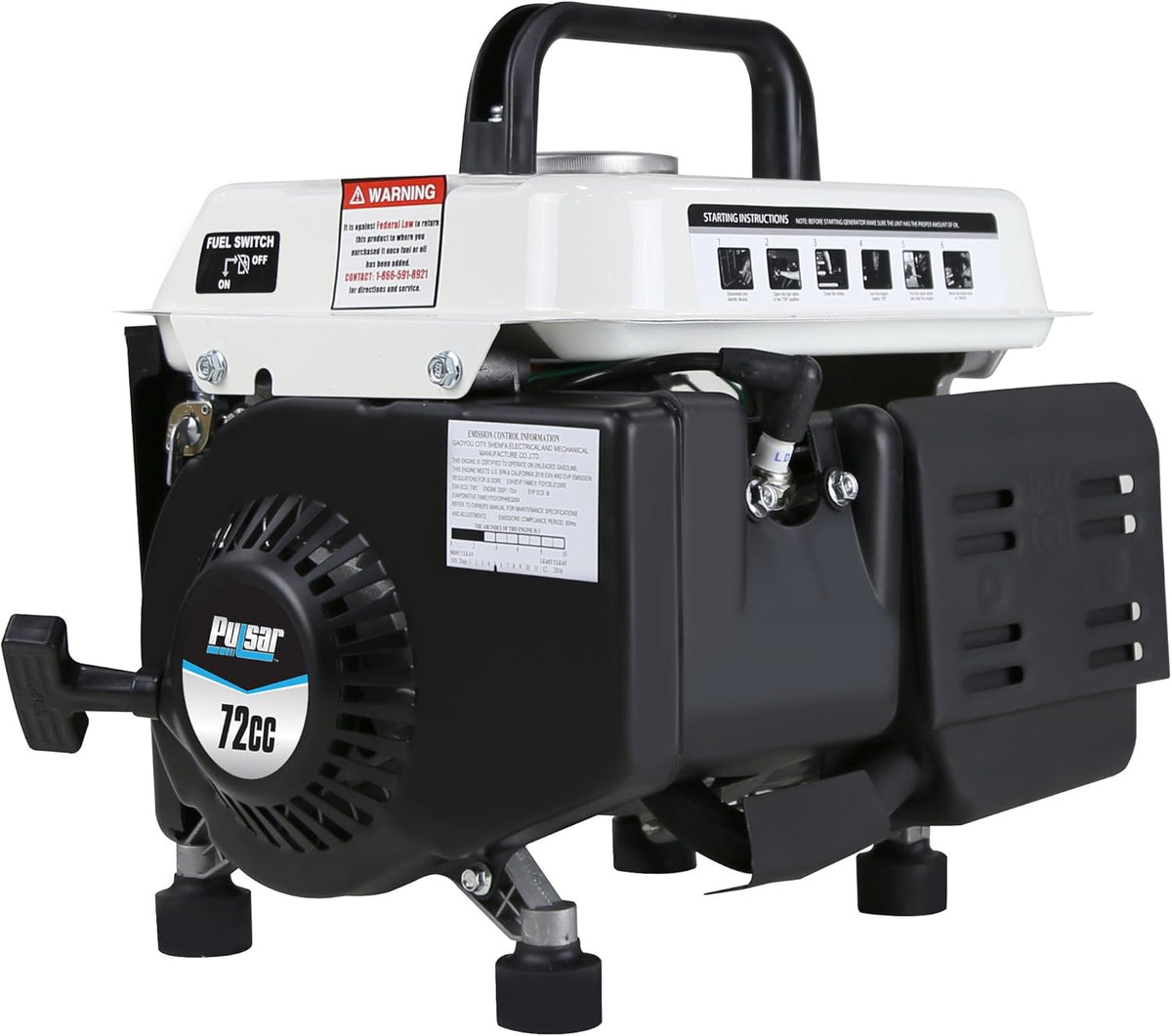 1,200W Gas-Powered Portable Generator D90703