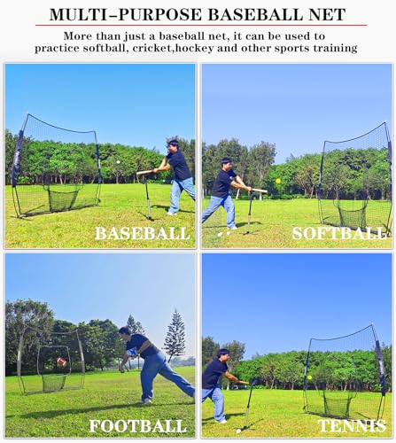 Baseball Softball Net with Steel Frame and Carry Bag E246940