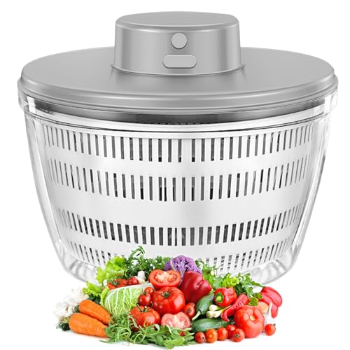 White Electric Salad Spinner Z3988