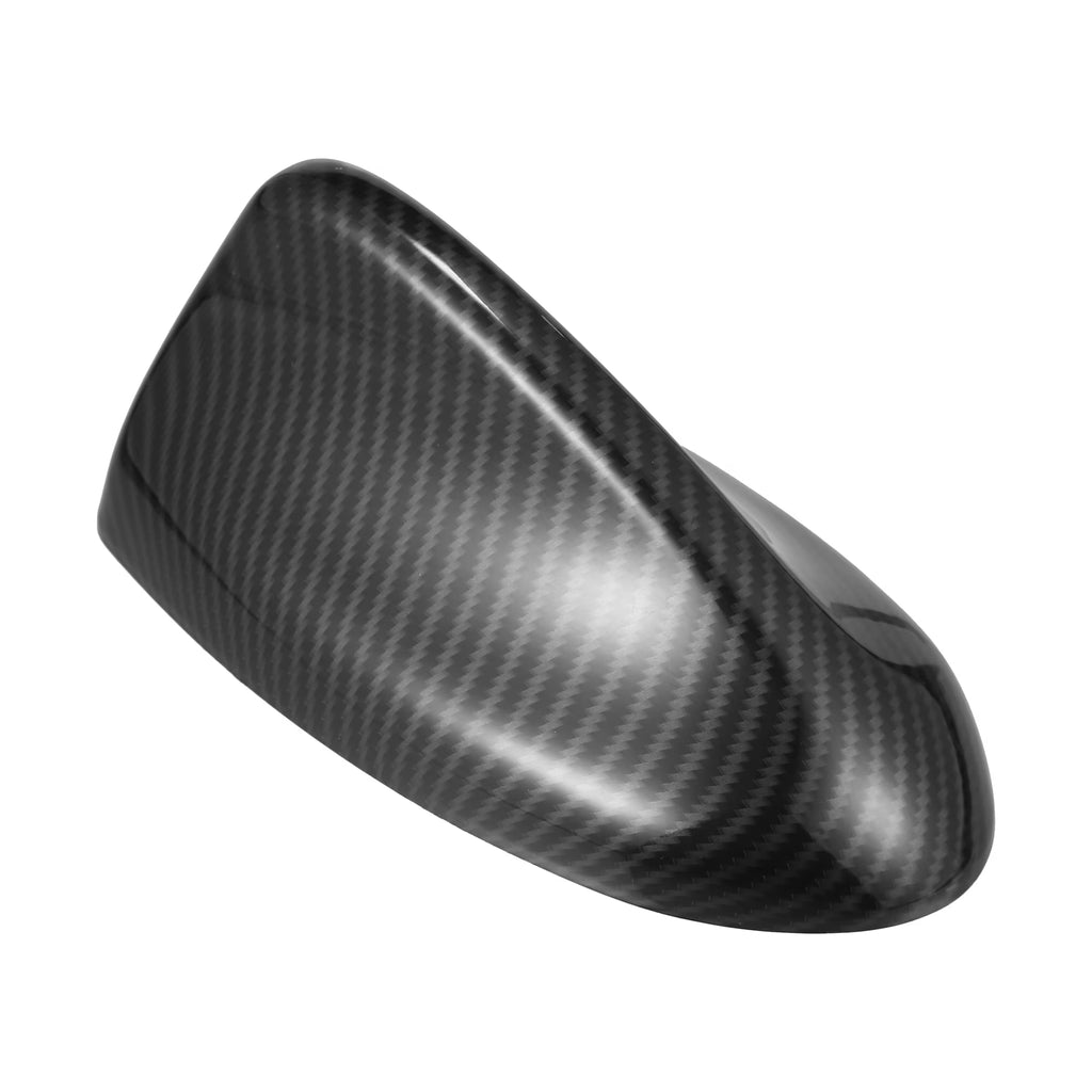 Black Carbon Fiber Pattern Car Shark Fin Antenna Roof Aerial Cover Trim L712