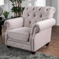 Button Tufted Nailhead Accent Chair H332912