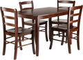 Walnut 5-Pc Dining Table with 4 Chairs H100