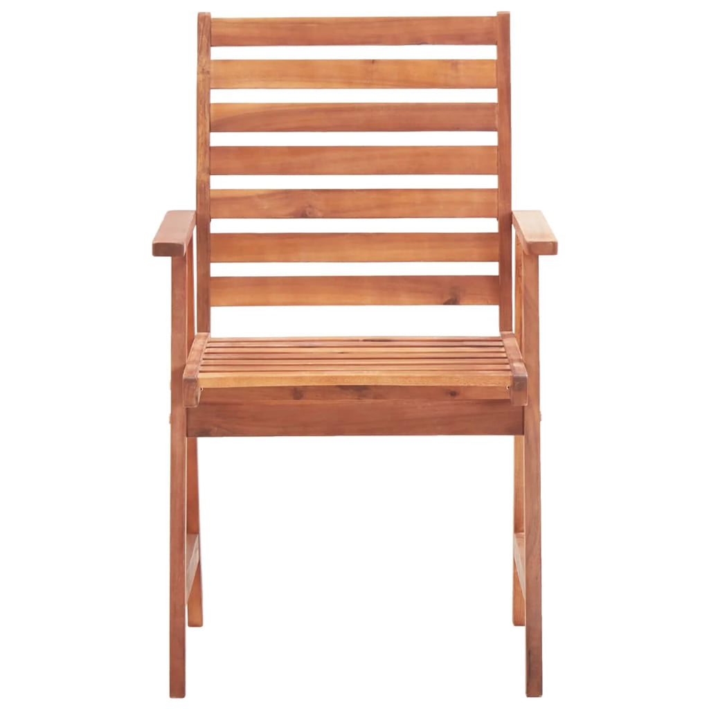 3 pcs Solid Acacia Wood Patio Dining Chairs F82443