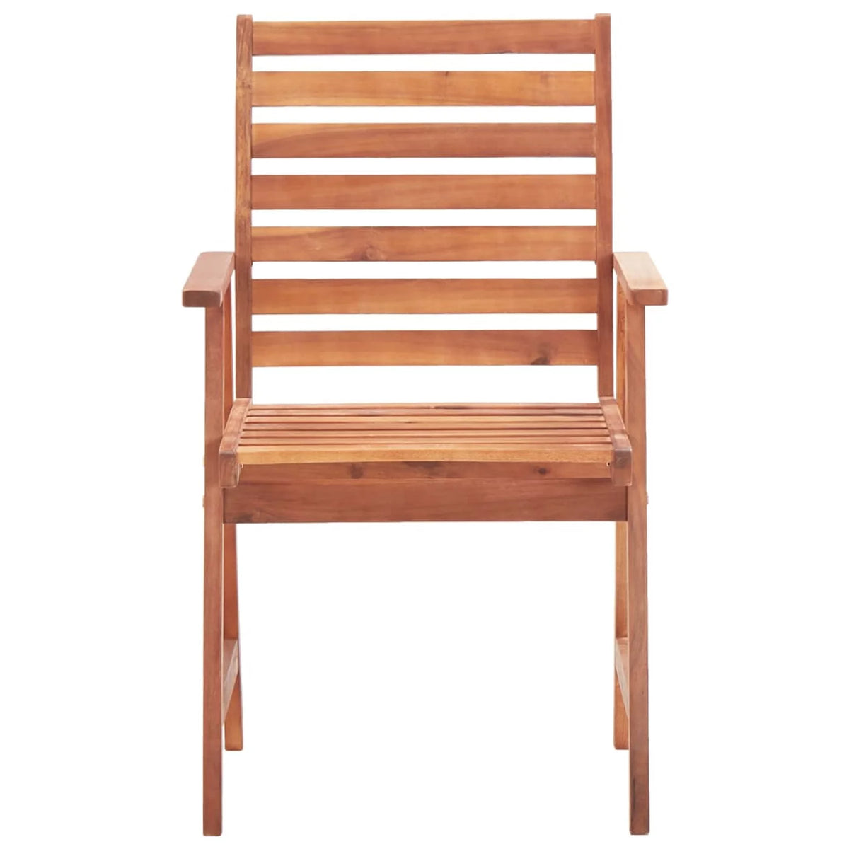 3 pcs Solid Acacia Wood Patio Dining Chairs F82443
