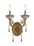 2 Light Sconce, Aged Brass O486938