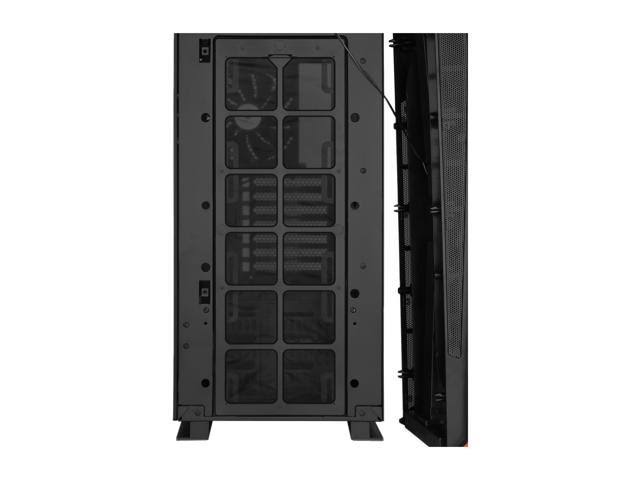 Black Computer Case with Tempered-Glass Side Panel G7453