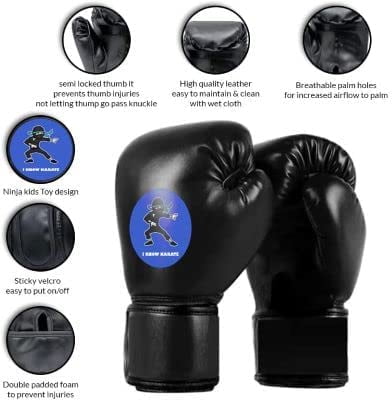 Free Standing Inflatable Kids Punching Bag Set with Air Pump & Boxing Gloves V4670